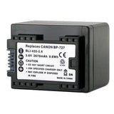 Empire BLI-432-2-6 2670mAh 3.6V Replacement Lithium Ion (Li-Ion) Battery for the Canon BP-727 Camera