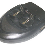Smart charger for Dual Li-Ion Button Cells 3.6V LIR 2032
