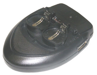 Smart charger for Dual Li-Ion Button Cells 3.6V LIR 2032