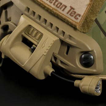 Princeton Tec Charge Pro MPLS Tactical Helmet Light - Red, White, Blue, Green or IR LED - 55 Lumens - Includes 1 x CR123A - Black, Olive Drab, or Tan