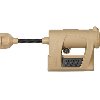 Princeton Tec Charge Pro MPLS Tactical Helmet Light - Red, White, Blue, Green or IR LED - 55 Lumens - Includes 1 x CR123A - Black, Olive Drab, or Tan