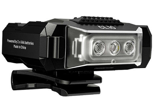 Nitecore CL10 LED Clip Light - White Red Blue Light - 45 Lumens - 2 x AAA (Included)