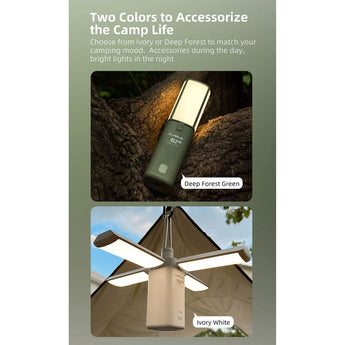 Klarus CL2 Pro USB-C Rechargeable LED Lantern - 750 Lumens - Uses Built-in 14000mAh Li-ion Battery Pack - Ivory White or Jungle Green