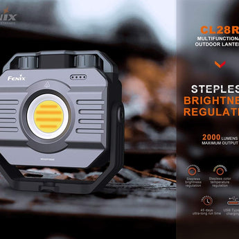Fenix CL28R USB-C Rechargeable LED Lantern - 2000 Lumens - Uses 10000mAh Li-ion Battery Pack