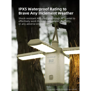 Klarus CL2S USB-C Rechargeable LED Lantern - 750 Lumens - Uses Built-in 5000mAh Li-ion Battery Pack - Ivory White