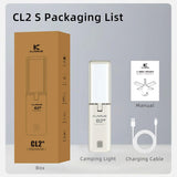 Klarus CL2S USB-C Rechargeable LED Lantern - 750 Lumens - Uses Built-in 5000mAh Li-ion Battery Pack - Ivory White