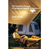 Klarus CL2S USB-C Rechargeable LED Lantern - 750 Lumens - Uses Built-in 5000mAh Li-ion Battery Pack - Ivory White