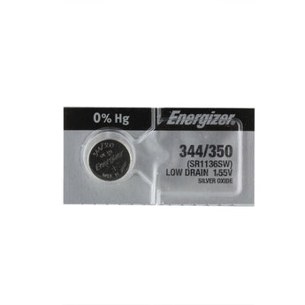 Energizer 344 Silver Oxide Watch Battery - 1 Piece Tear Strip, Sold Individually ( Energizer 344/350)