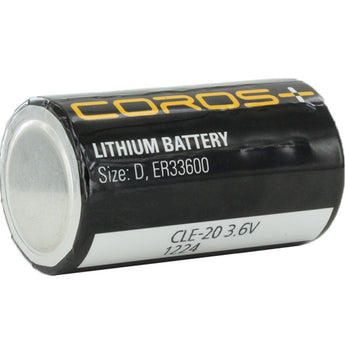 Coros CLE-20 ER33600 D 19000mAh 3.6V Lithium Thionyl Chloride (Li-SOCl2) Button Top Battery - Bulk
