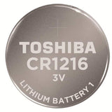 Toshiba CR1216 25mAh 3V Lithium (LiMnO2) Coin Cell Battery - Bulk