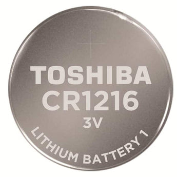 Toshiba CR1216 25mAh 3V Lithium (LiMnO2) Coin Cell Battery - Bulk