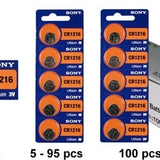 MuRata CR1216 30mAh 3V Lithium Primary (LiMnO2) Coin Cell Watch Battery - 1 Piece Tear Strip, Sold Individually