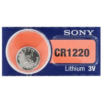 MuRata CR1220 40mAh 3V Lithium Primary (LiMnO2) Coin Cell Watch Battery - 1 Piece Tear Strip, Sold Individually