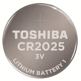 Toshiba CR2025 165mAh 3V Lithium (LiMnO2) Coin Cell Battery - Bulk
