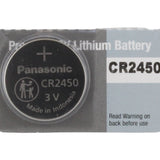 Panasonic CR2450 620mAh 3V Lithium Primary (LiMnO2) Coin Cell Battery - 1 Piece Tear Strip, Sold Individually