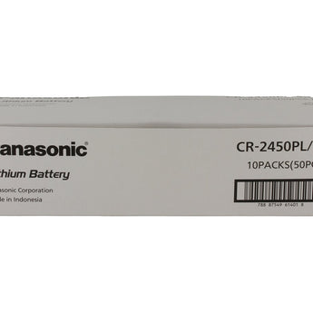 Panasonic CR2450 620mAh 3V Lithium Primary (LiMnO2) Coin Cell Battery - 1 Piece Tear Strip, Sold Individually