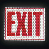 Cyalume CyFlect Products 8" x 10" EXIT Sign (adhesive)