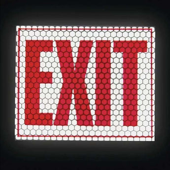 Cyalume CyFlect Products 8" x 10" EXIT Sign (adhesive)