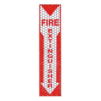 Cyalume CyFlect Products FIRE EXTINGUISHER sign (adhesive)