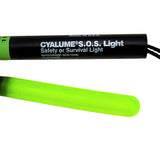 Cyalume 6.25-inch ChemLight 8 Hour SOS Signal Light Stick - Case of 50 - Green (9-42740PF)