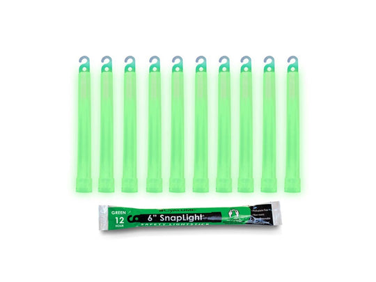 Cyalume 6in SnapLight - Case of 10 - Individually Foiled - Multiple Colors