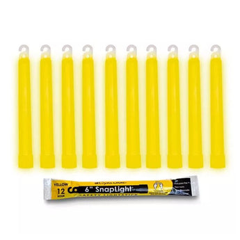 Cyalume 6in SnapLight - Case of 10 - Individually Foiled - Multiple Colors
