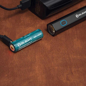 Olight Diffuse EDC LED Flashlight - 700 Lumens - Includes 1 x USB-C Rechargeable 14500 - Black, Red, or OD Green