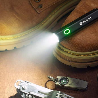 Olight Diffuse EDC LED Flashlight - 700 Lumens - Includes 1 x USB-C Rechargeable 14500 - Black, Red, or OD Green