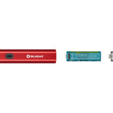 Olight Diffuse EDC LED Flashlight - 700 Lumens - Includes 1 x USB-C Rechargeable 14500 - Black, Red, or OD Green