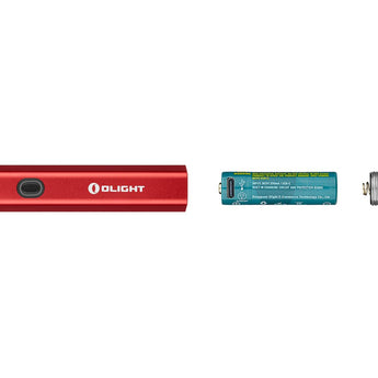 Olight Diffuse EDC LED Flashlight - 700 Lumens - Includes 1 x USB-C Rechargeable 14500 - Black, Red, or OD Green