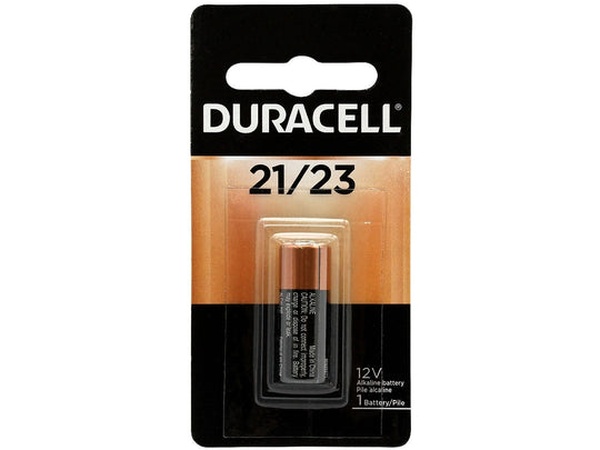 Duracell Security MN21-B1 23 21/23 12V Alkaline Button Top Battery (MN21BPK DL21 DL23 MN21 A23 21/23) - 1 Piece Retail Card