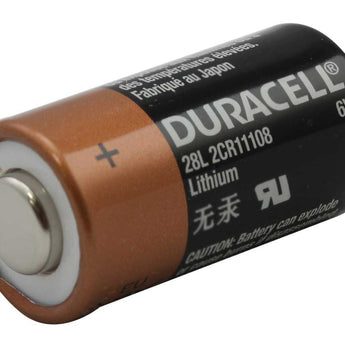 Duracell PX 28L L544 160mAh 6V Lithium (LiMNO2) Button Top Photo Battery - Equivalent to 4LR44, 544 - 1 Piece Retail Card