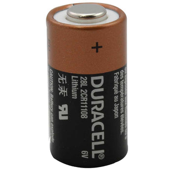 Duracell PX 28L L544 160mAh 6V Lithium (LiMNO2) Button Top Photo Battery - Equivalent to 4LR44, 544 - 1 Piece Retail Card