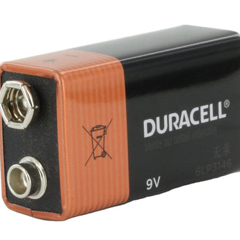 Duracell MN1604 9V Alkaline Battery with Snap Connectors - Bulk