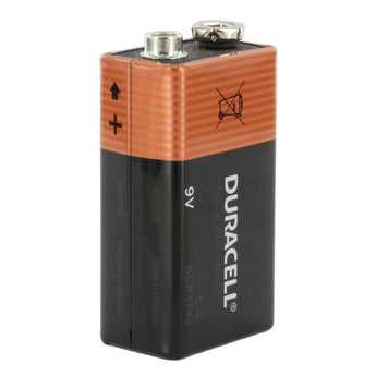 Duracell MN1604 9V Alkaline Battery with Snap Connectors - Bulk