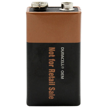 Duracell MN1604 9V Alkaline Battery with Snap Connectors - Bulk