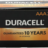 Duracell Coppertop Duralock MN2400 AAA 1.5V Alkaline Button Top Battery - Made in the USA - Boxed