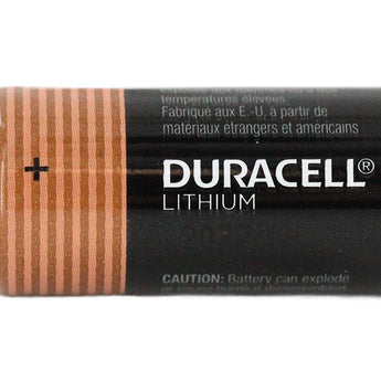 Duracell DL123A CR123A 1550mAh 3V Lithium (LiMNO2) Button Top Photo Battery - Bulk