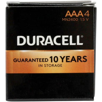 Duracell Coppertop Duralock MN2400 AAA 1.5V Alkaline Button Top Battery - Made in the USA - Boxed