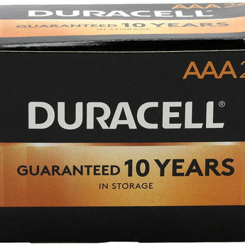 Duracell Coppertop Duralock MN2400 AAA 1.5V Alkaline Button Top Battery - Made in the USA - Boxed