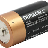 Duracell Coppertop Duralock MN1300 (12PK) D-cell Alkaline Button Top Batteries (MN1300BKD) - Made in the USA - Box of 12