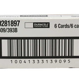 Duracell D309/393 70mAh 1.5V Silver Oxide Watch/Electronic Button Cell Battery (D309/393B) - 1 Piece Retail Card