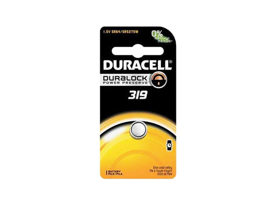 Duracell D319 1.5V Silver Oxide Watch/Electronic Button Cell Battery - 1pk (D319B)