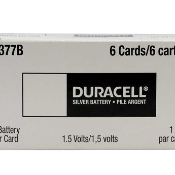 Duracell D377 1.55V Silver Oxide Watch/Electronic Button Cell Battery - 1pk (D377B)