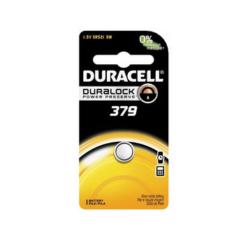Duracell D379 1.5V Silver Oxide Watch/Electronic Button Cell Battery - 1pk (D379B)