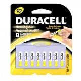 Duracell DA10-B8 (8PK) Size 10 95mAh 1.45V Zinc Air Yellow Hearing Aid Batteries (DA10B8) - 8 Piece Retail Card