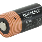 Duracell DL 2/3A 1550mAh 3V Lithium Primary (LiMNO2) Button Top Photo Battery (DL23ABK)