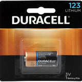Duracell Ultra DL123A CR123A 1470mAh 3V Lithium (LiMNO2) Button Top Photo Battery (DL123ABPK) - 1 Piece Retail Card