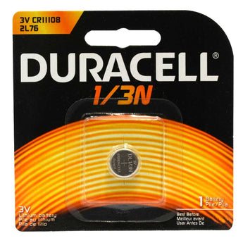 Duracell Photo DL CR1/3N 2L76 160mAh 3V Lithium Primary (LiMNO2) Coin Cell Battery - 1 Piece Retail Card