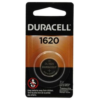 Duracell Duralock DL CR1620 75mAh 3V Lithium Primary (LiMNO2) Watch/Electronic Coin Cell Battery (DL1620BPK) - 1 Piece Retail Card